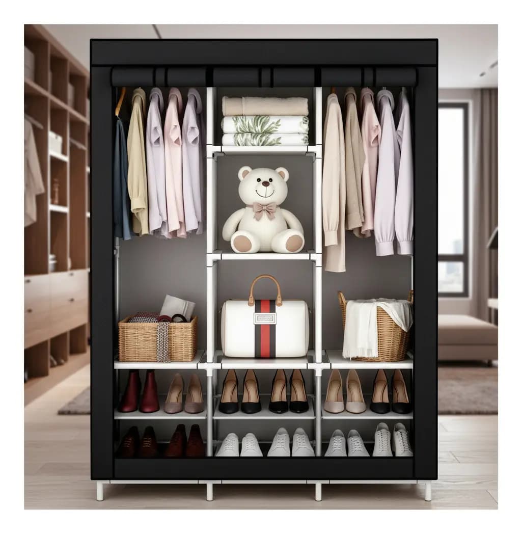 Ropero Rack Closet Armable Guradaropa Recamara Organizacion