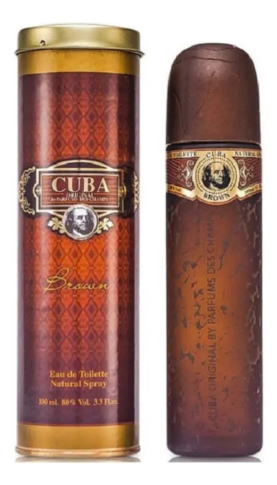 Cuba Paris Brown EDT 100 ml Perfume para Hombre Amaderado