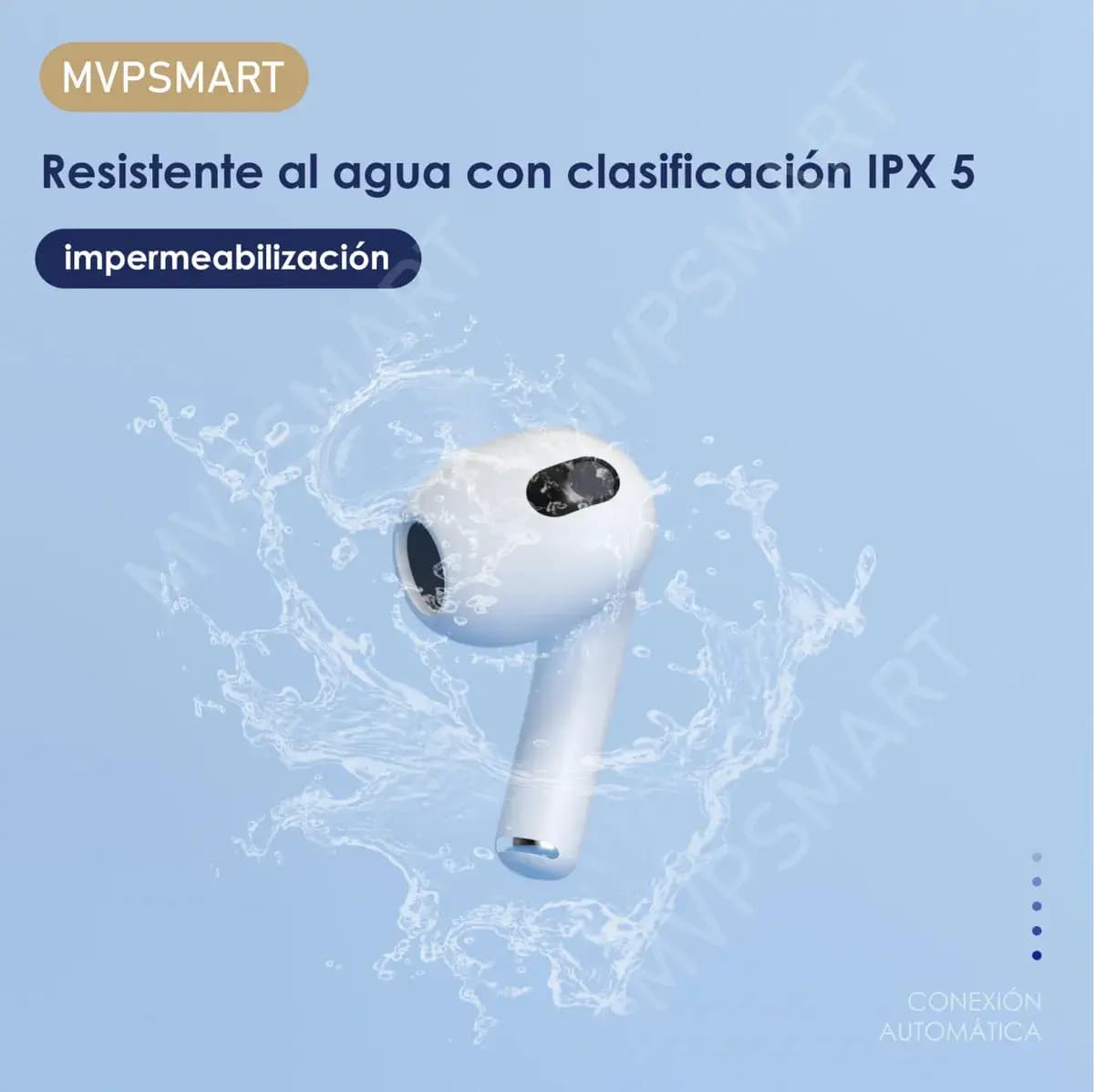 2 Pares Audífonos Semi-in-ear Bluetooth, Conexión Automática al Celulares, Tablets y Laptops, Resistente al Agua y Polvo IP55, Ergonomía, Es