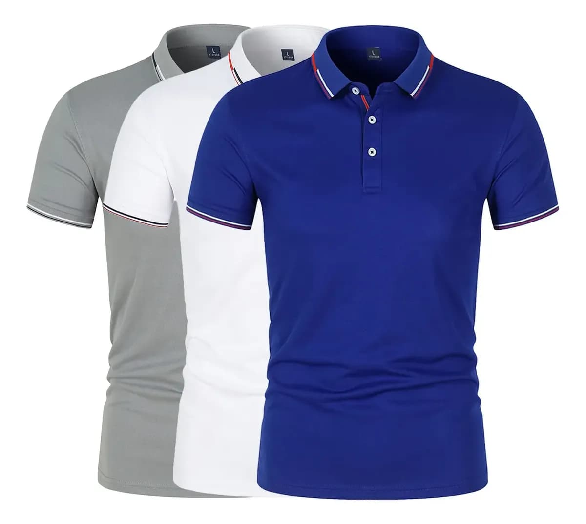 3 Piezas Playeras Caballero Camisa Casual Manga Corta Moda
