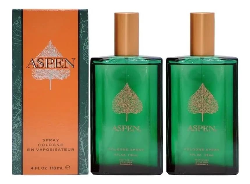Coty Aspen For Men Cologne Spray 118 ml Pack 2x1 para Hombre