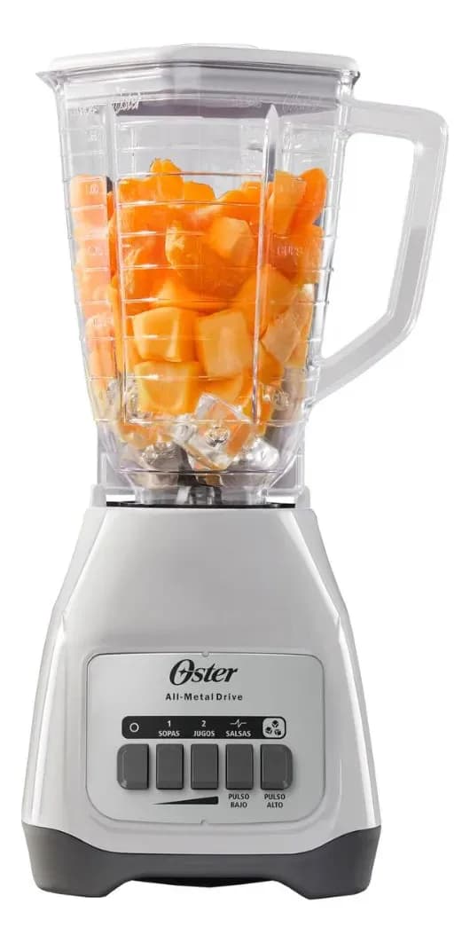Licuadora Oster 800W, 2 Velocidades, Vaso 1.25L, Trituradora de Hielo