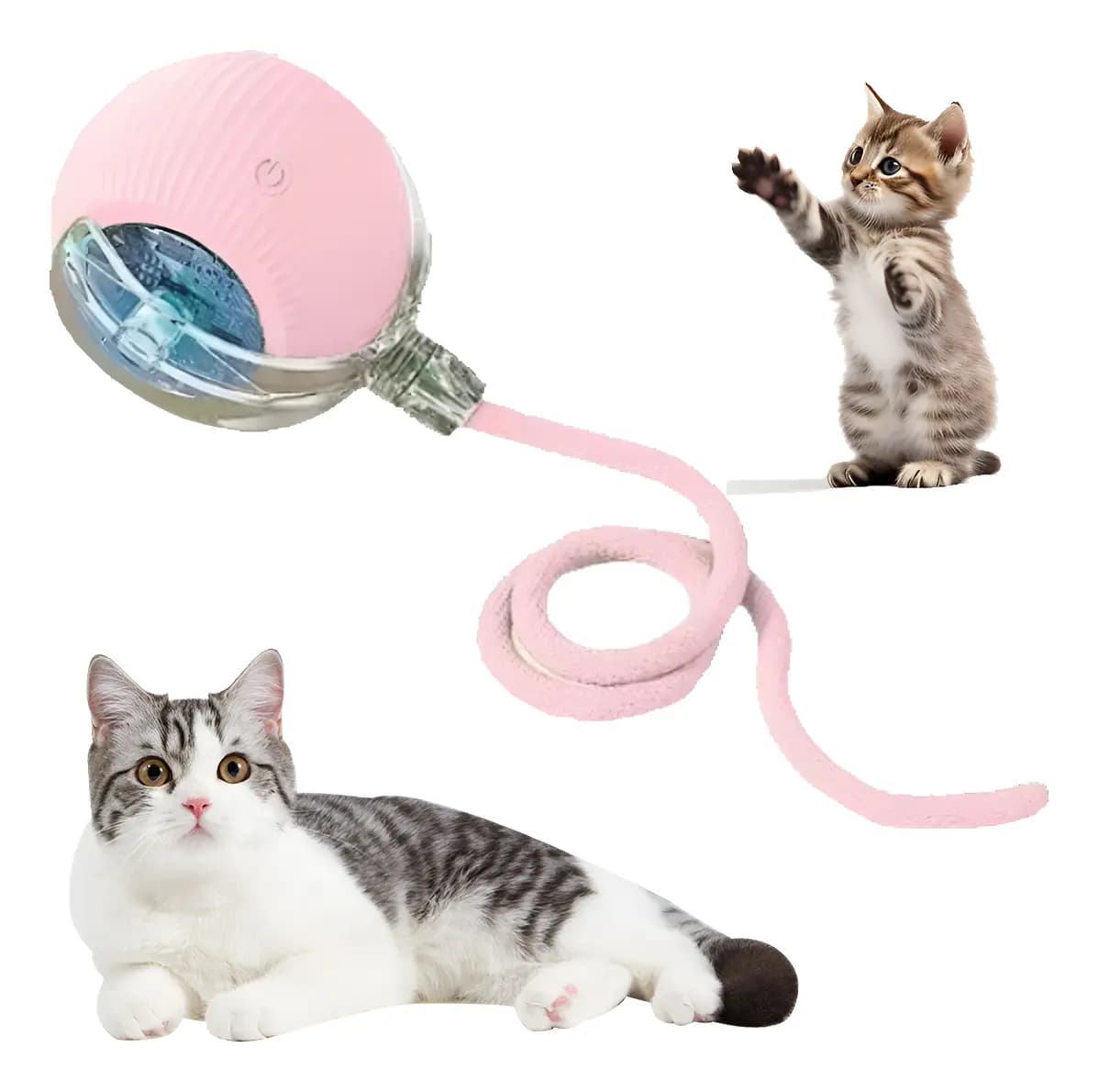 360° Pelota Interactiva Juguetes Eléctrica Para Perro Gato