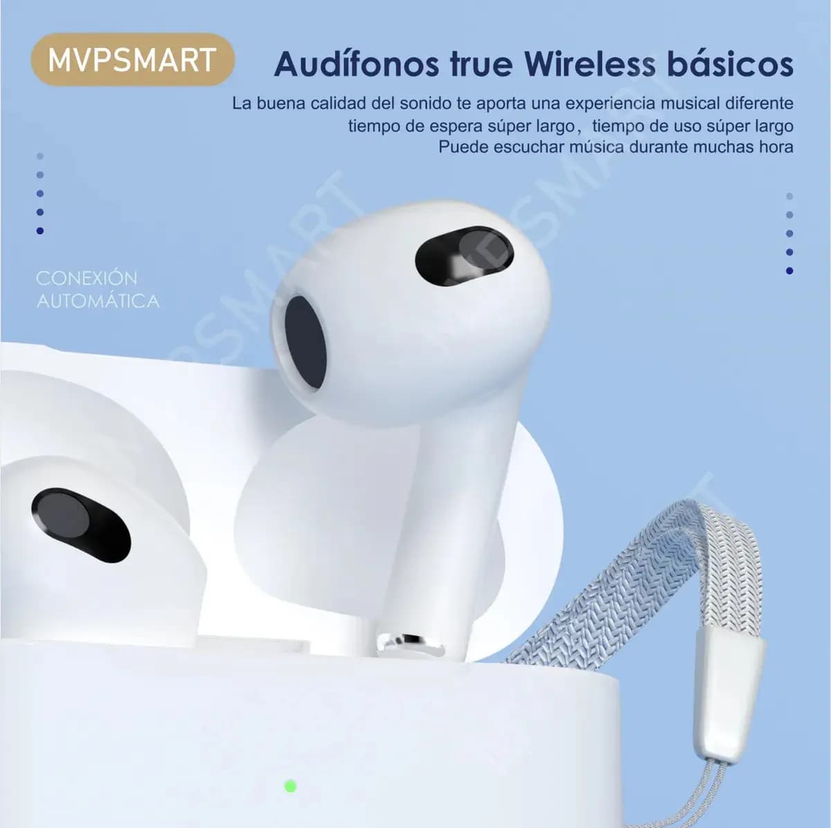 2 Pares Audífonos Semi-in-ear Bluetooth, Conexión Automática al Celulares, Tablets y Laptops, Resistente al Agua y Polvo IP55, Ergonomía, Es