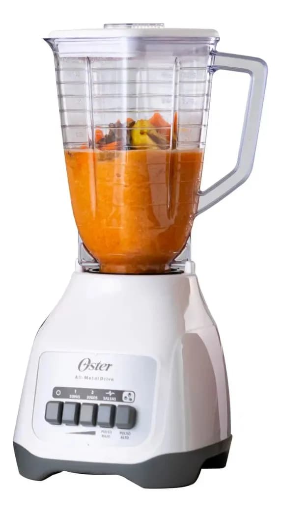 Licuadora Oster 800W, 2 Velocidades, Vaso 1.25L, Trituradora de Hielo
