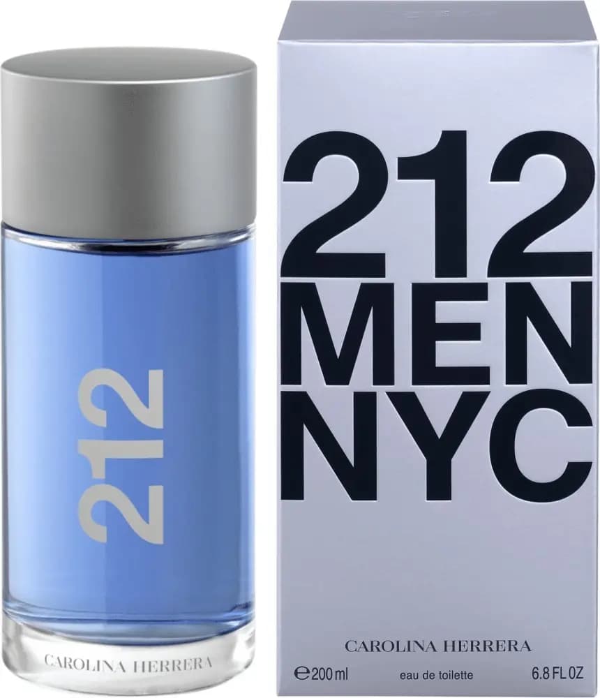 Carolina Herrera 212 Men NYC EDT 200 ml Perfume para Hombre Aromático