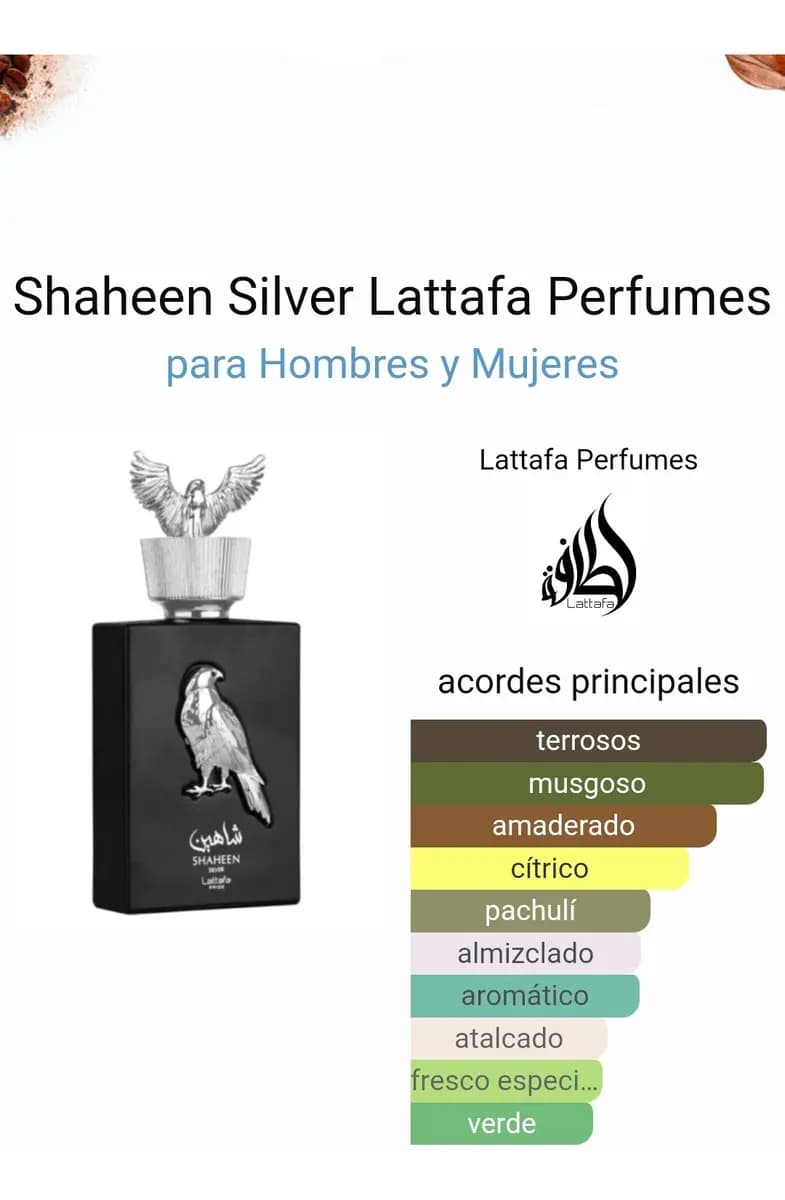Shaheen Silver By Lattafa Pride Eau De Parfum 100 Ml Hombre