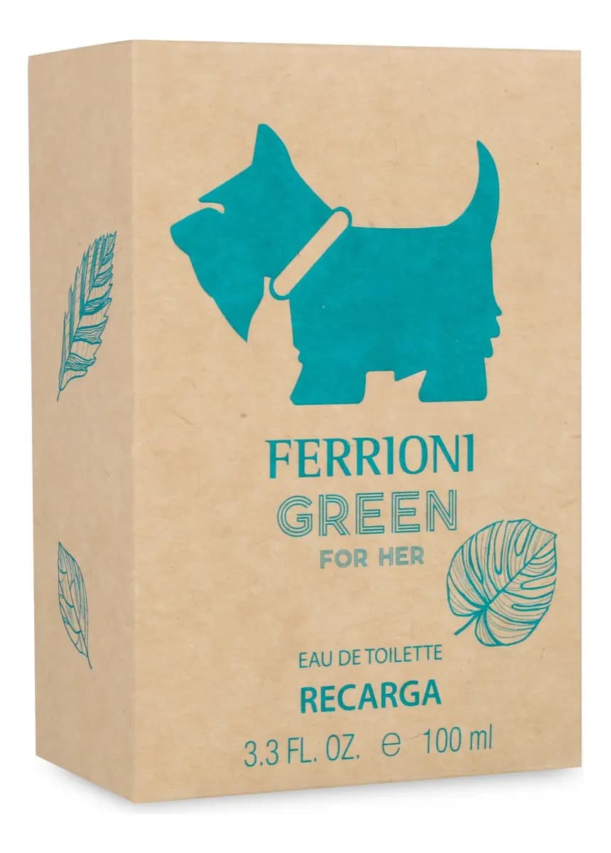 Ferrioni Green For Her EDT 100 ml Recargable Perfume para Mujer