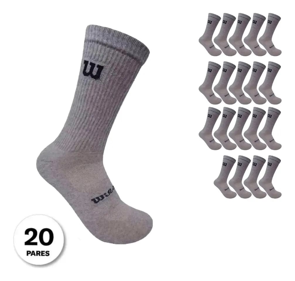 Calcetas Wilson 20 Pares 3/4 Caballero Afelpado Unitalle