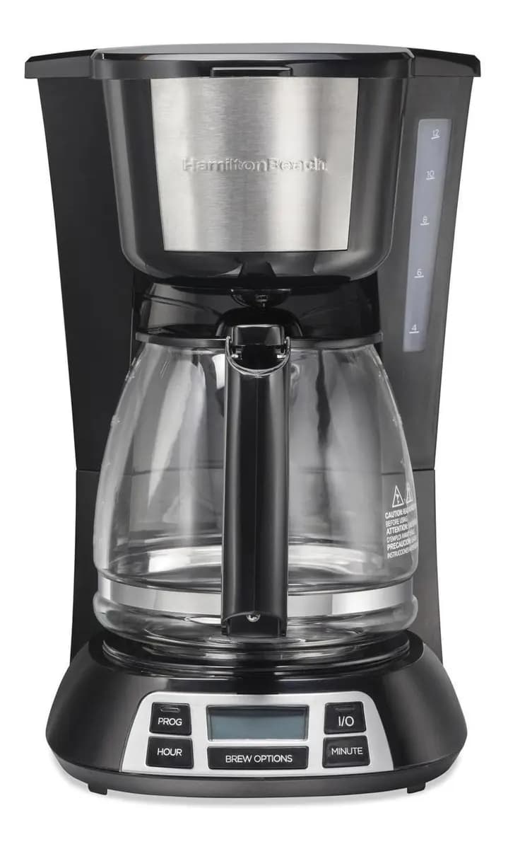 Cafetera Hamilton Beach 49630 Programable 12 Tazas 900W Negra