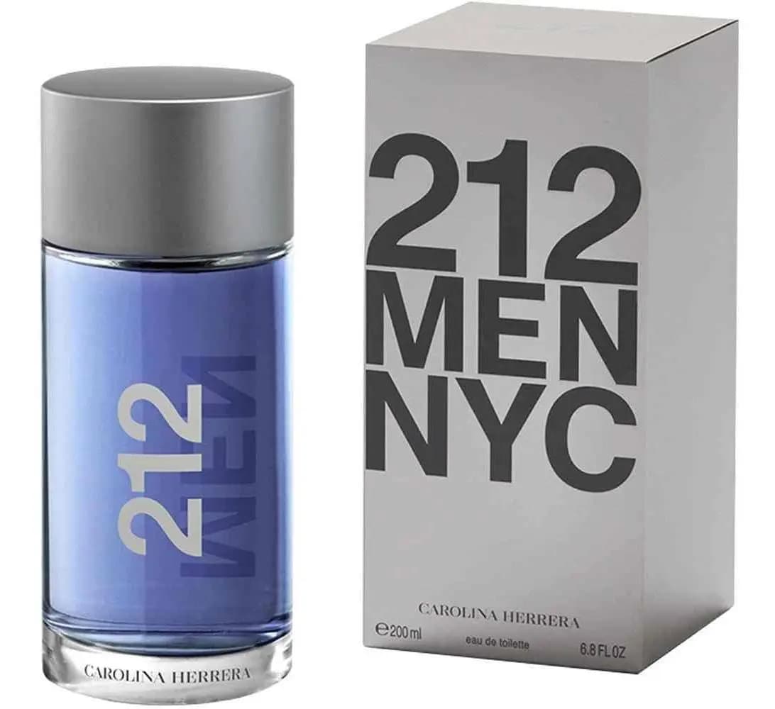 Carolina Herrera 212 Men NYC EDT 200 ml Perfume para Hombre Aromático