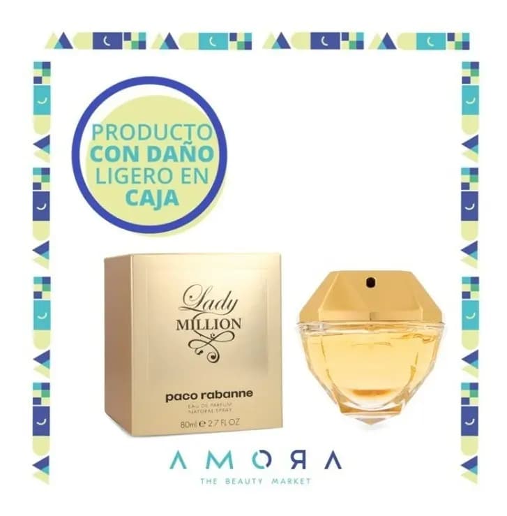 Perfume Rabane Lady Million Eau de Parfum Concentree EDP 80ml para mujer