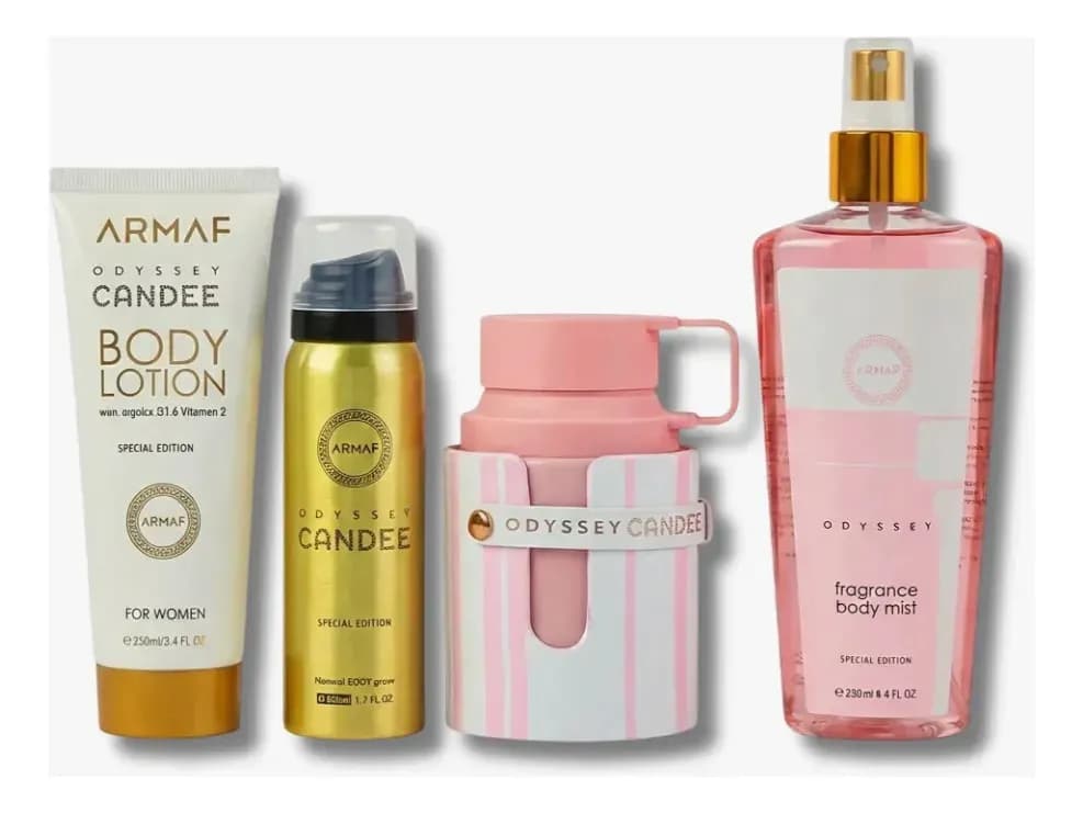 Armaf Odyssey Candee EDP 100 ml Set 4 Piezas Perfume para Mujer