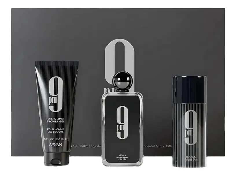 Afnan 9 Pm Set De 3 Piezas 100ml Parfum Hombre Spray
