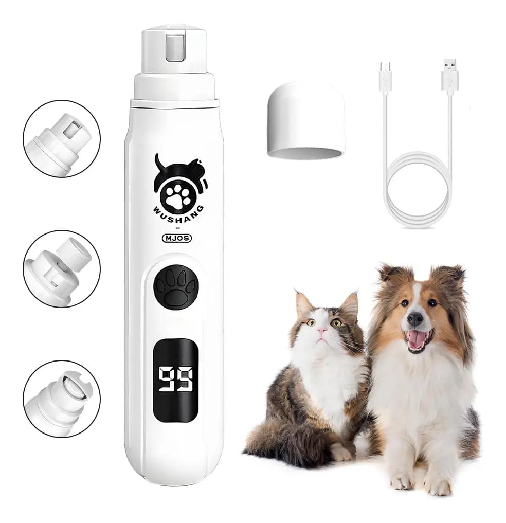 Lima Eléctrica GIEVULEO para Uñas de Perro, con USB y 3 Velocidades