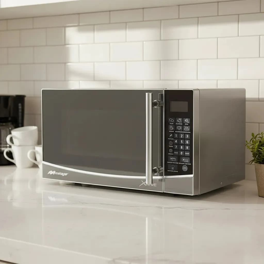 Horno de microondas Mirage Mwd020e Color Plata 0.7 Ft3 Espejo