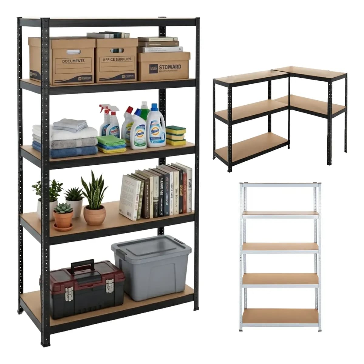 Rack Estante Metalico Organizador Anaquel Mueble 5 Niveles