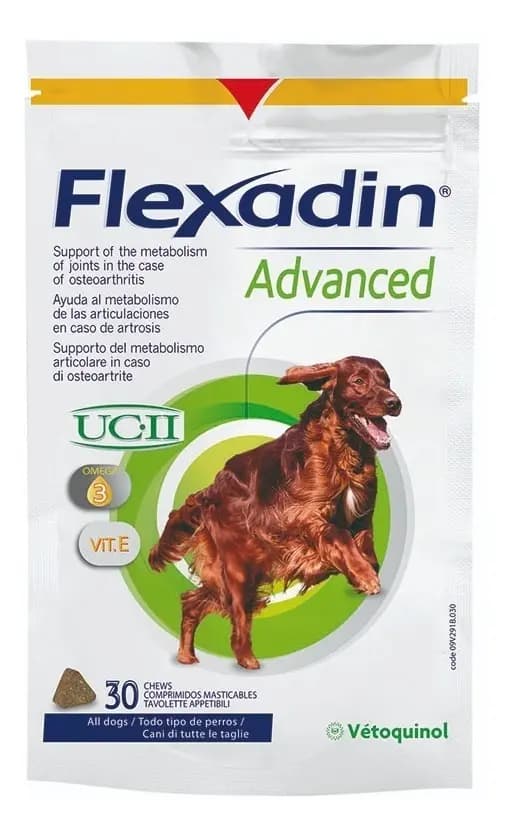 Flexadin Advanced Vetoquinol Premios Masticables Perro/Gato 60 Unidades