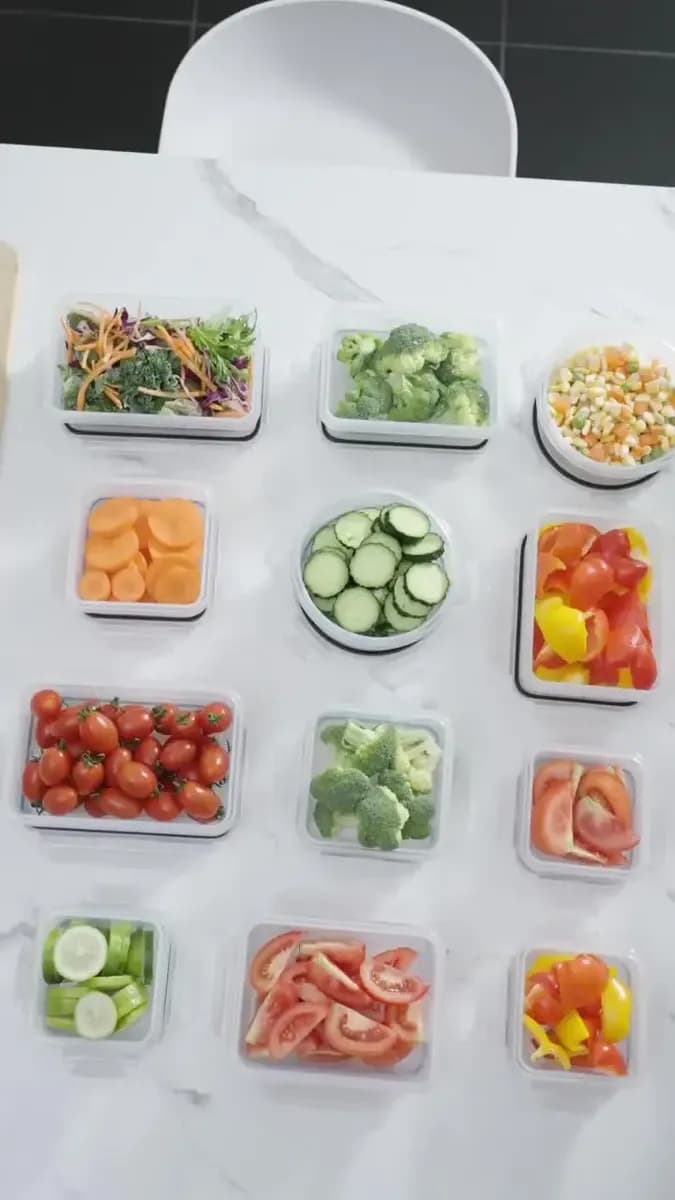 Contenedor Hermetico Comida,recipientes Almacenamiento 12pz