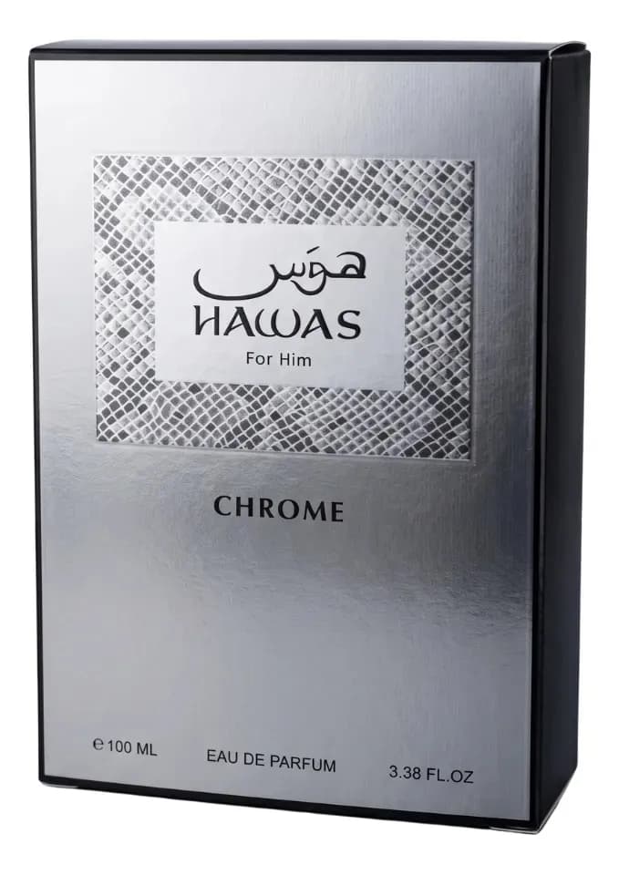 Rasasi Hawas Chrome EDP 100 ml Perfume Unisex Fresco y Sofisticado
