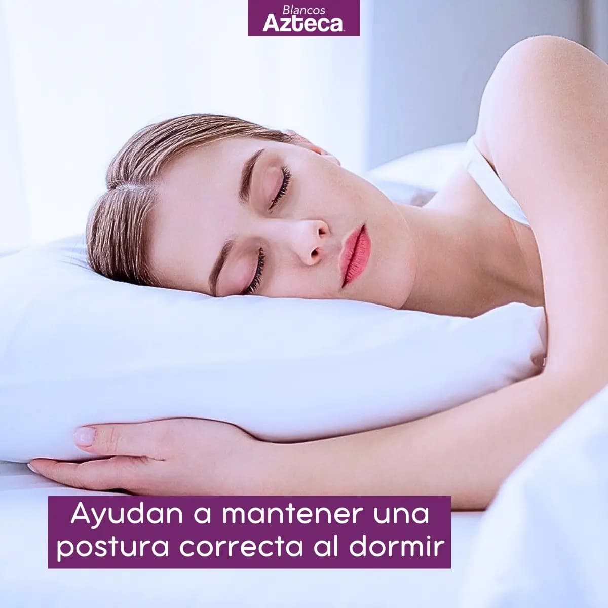 Almohadas 2 Pack Estándar Microfibra Densidad Media Blancos Azteca