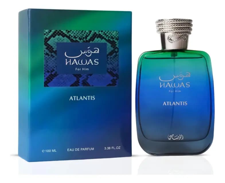 Rasasi Hawas Atlantis Eau de Parfum Hombre 100 ml Acuático Amaderado