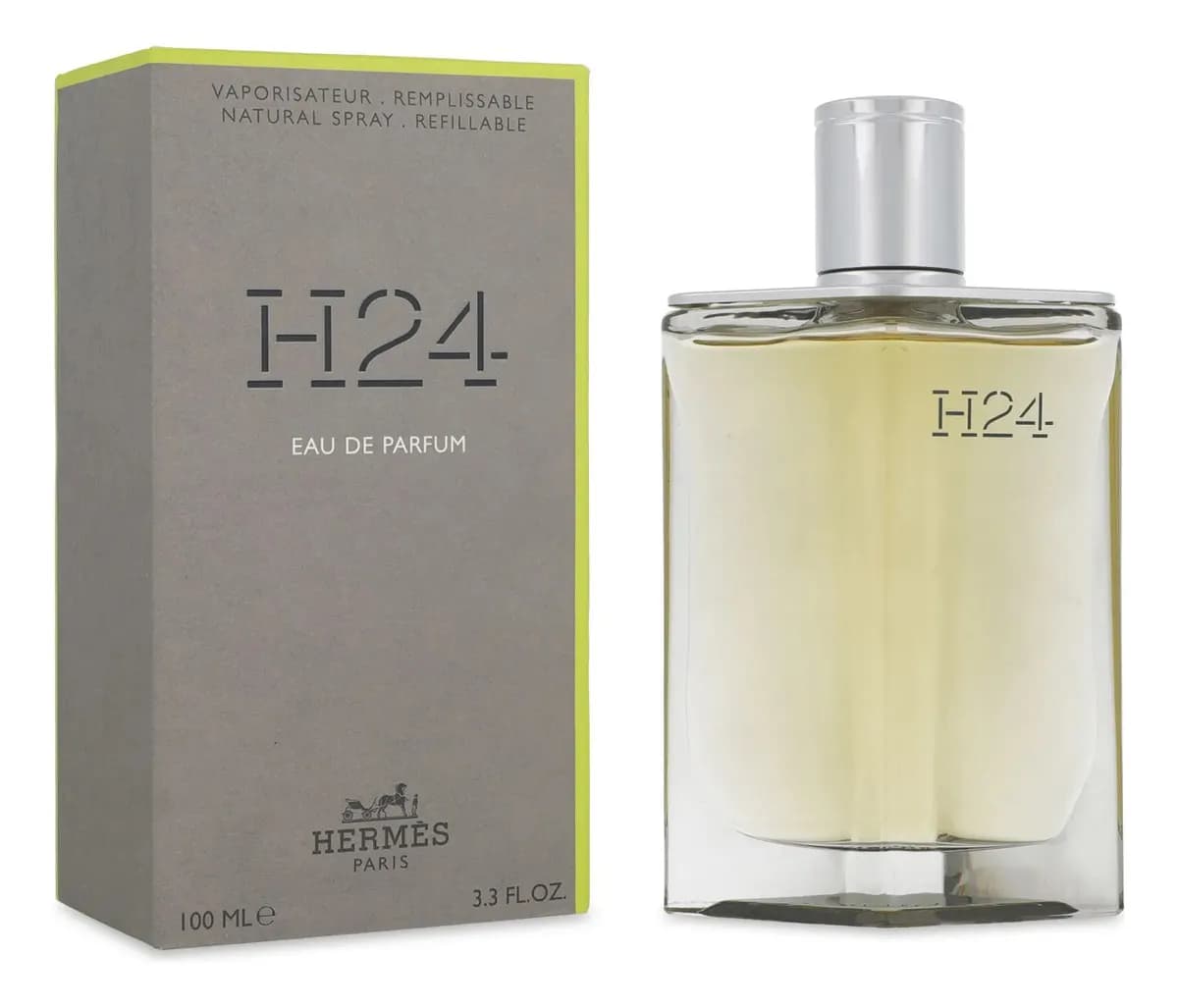 Hermès H24 EDP 100 ml Perfume para Hombre Amaderado Recargable
