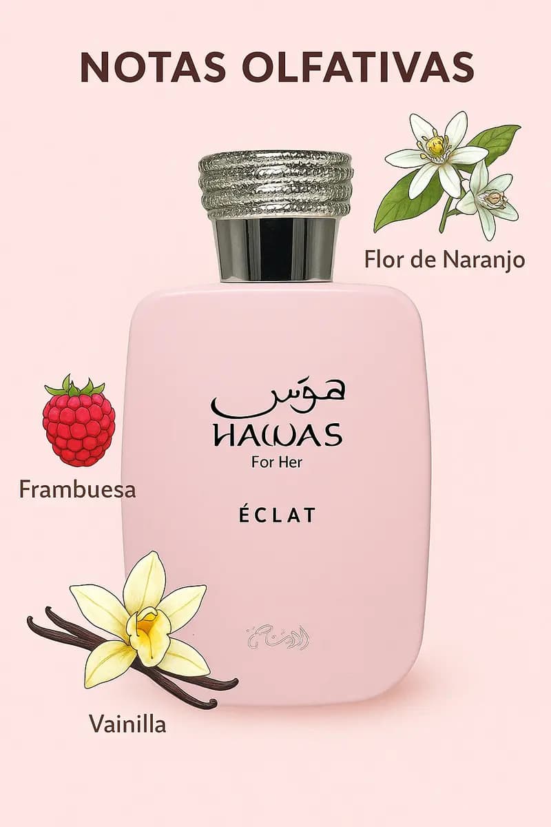 Rasasi Hawas Eclat Eau de Parfum 100ml Floral Frutal Mujer