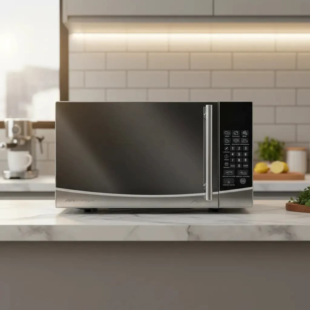 Horno de microondas Mirage Mwd020e Color Plata 0.7 Ft3 Espejo