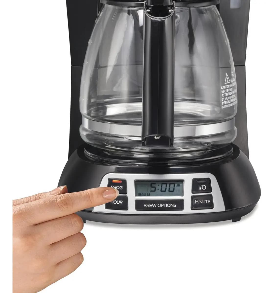 Cafetera Hamilton Beach 49630 Programable 12 Tazas 900W Negra