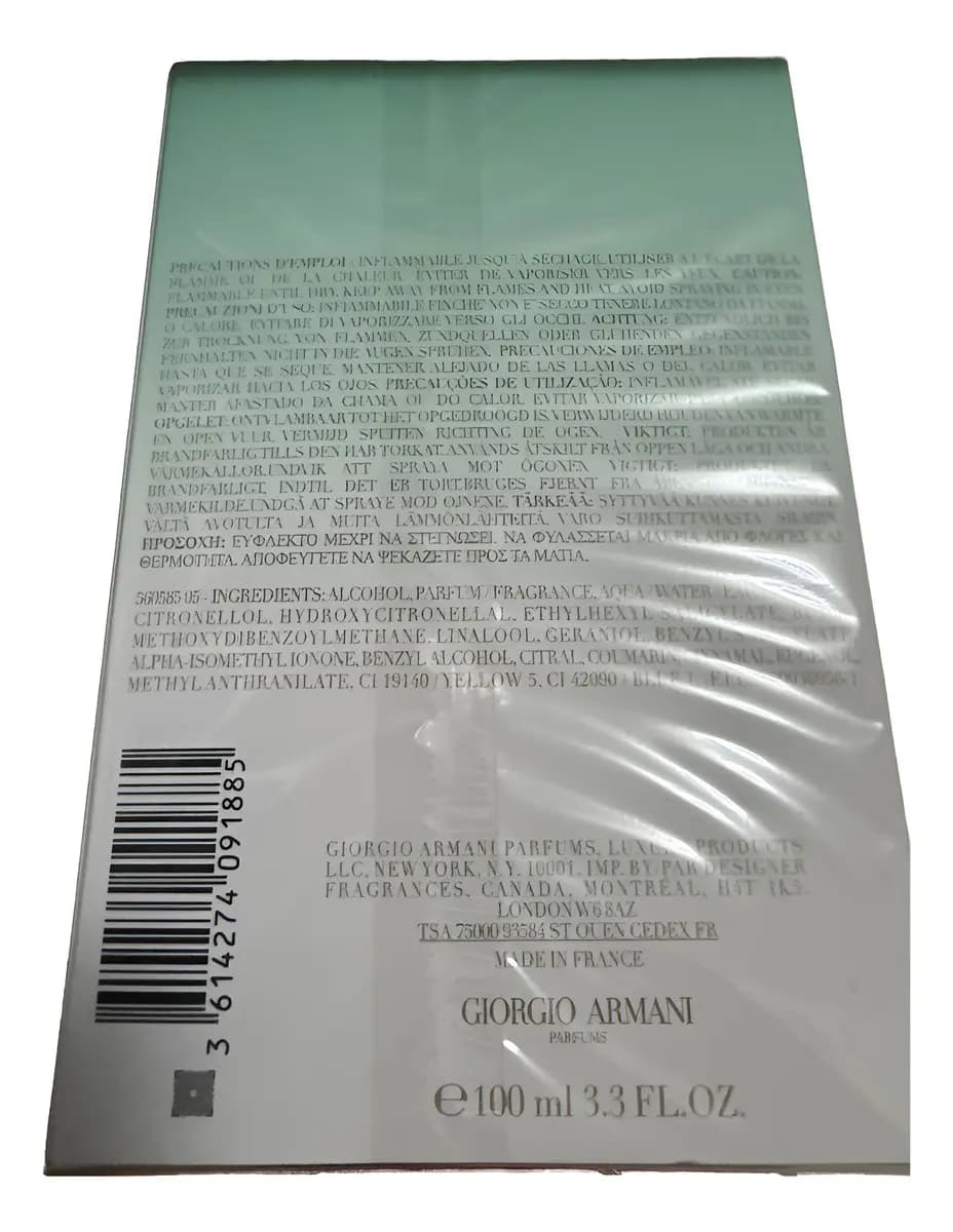 Giorgio Armani Acqua Di Gioia Intense EDP 100 ml Perfume para Mujer