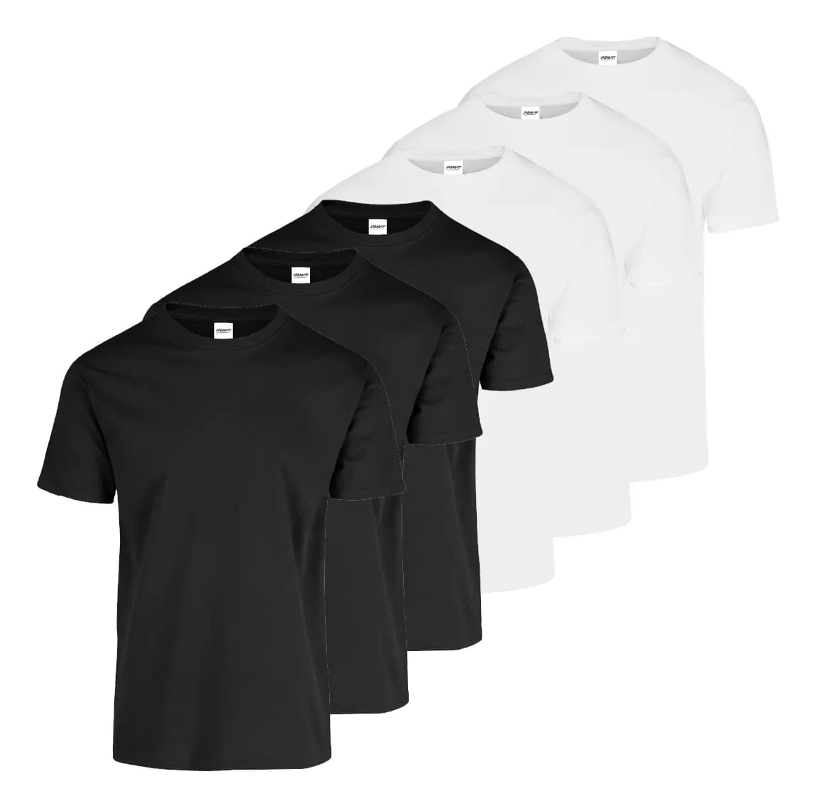 Pack X6 Pzs Playera Caballero Hombre Cuello Redondo Algodon