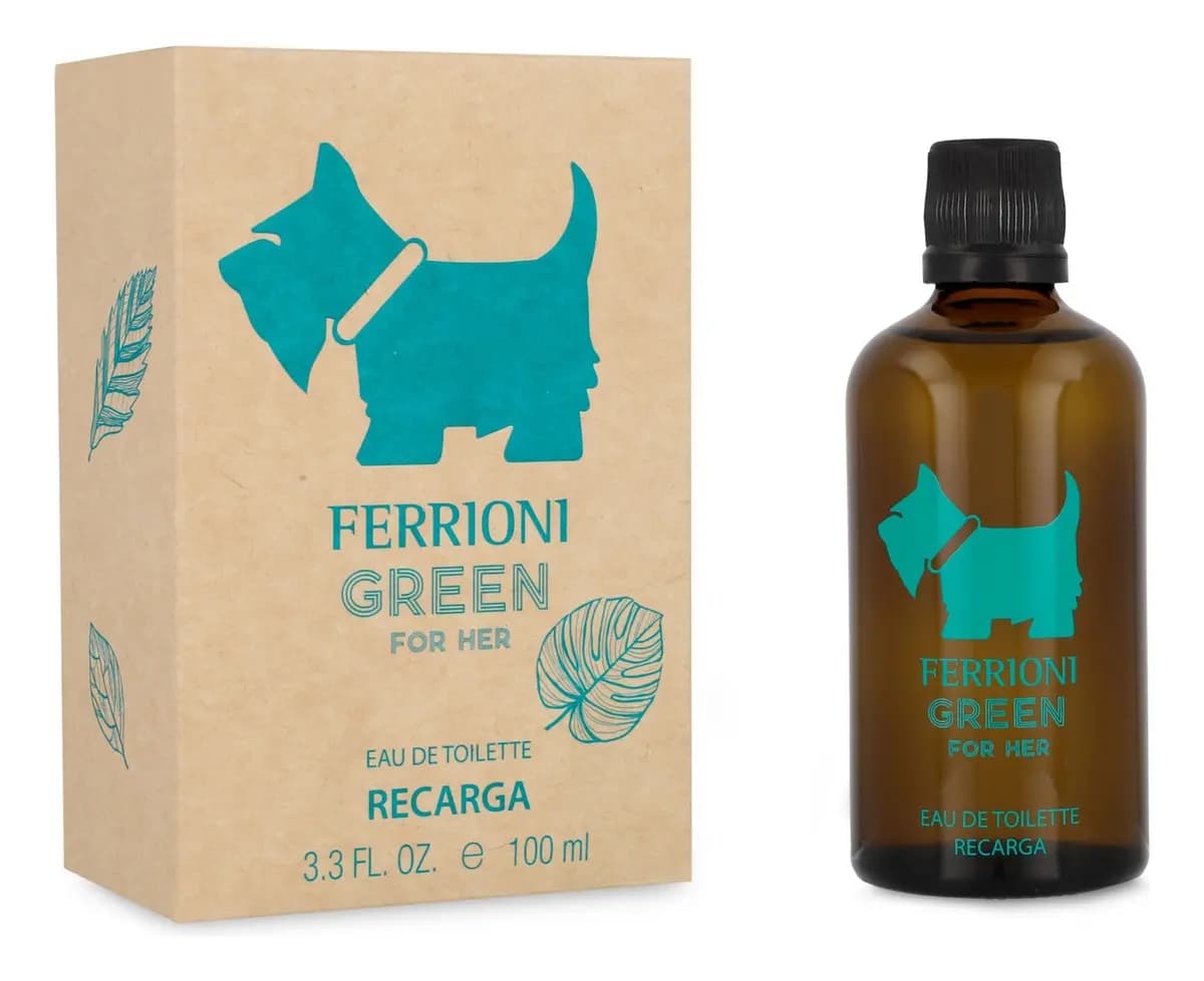 Ferrioni Green For Her EDT 100 ml Recargable Perfume para Mujer