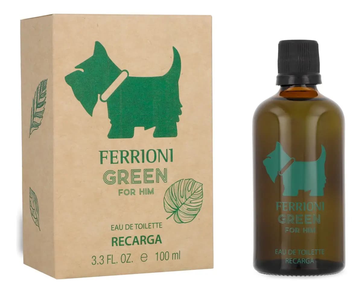 Ferrioni Green For Him EDT 100 ml Perfume para Hombre Aromático