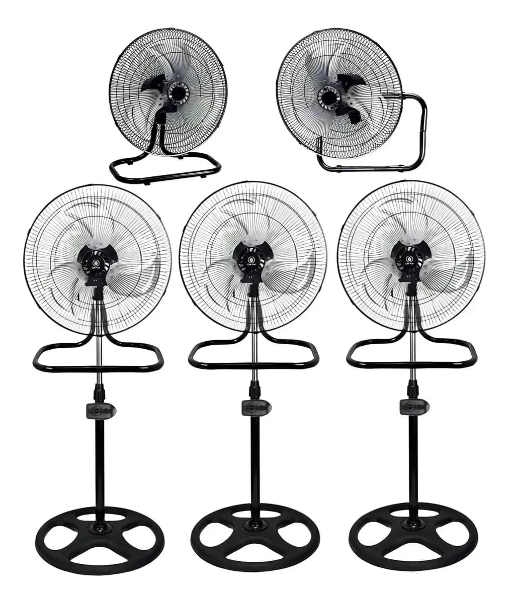 3 Pzs Ventilador 3 En 1 Pedestal 18 Piso Pared Metalico