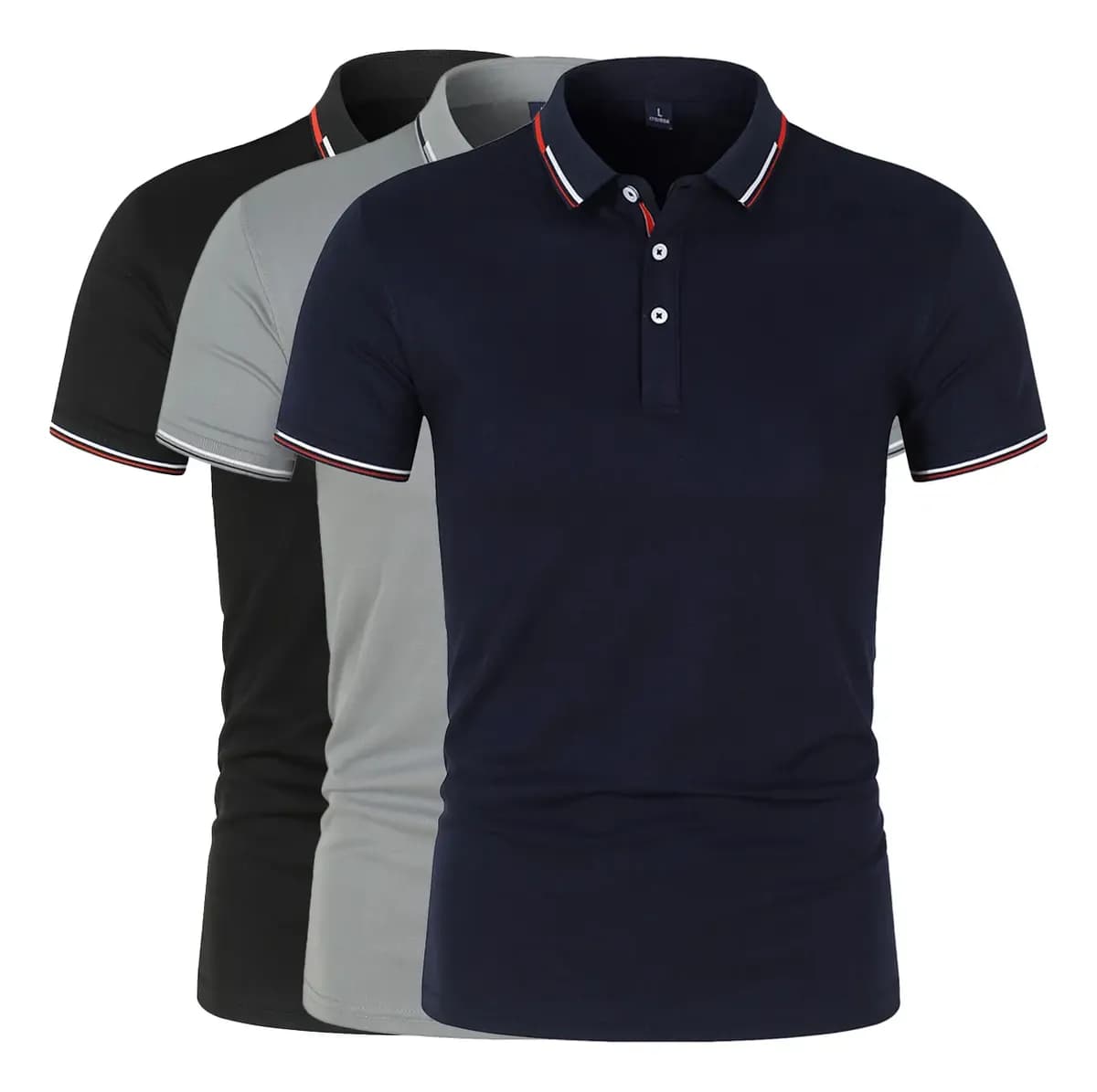 3 Piezas Playeras Caballero Camisa Casual Manga Corta Moda