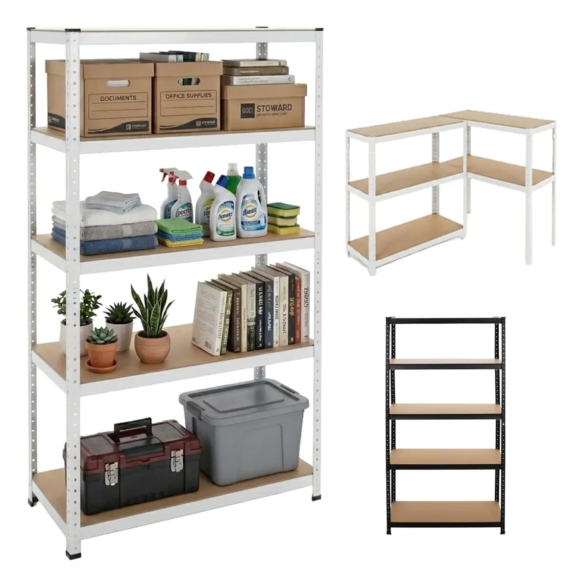 Rack Estante Metalico Organizador Anaquel Mueble 5 Niveles