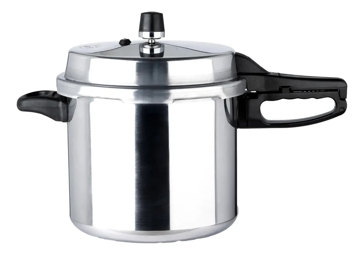 Olla Express Ekco Classic de Aluminio 8 Litros con 6 Sistemas de Seguridad - Plateado