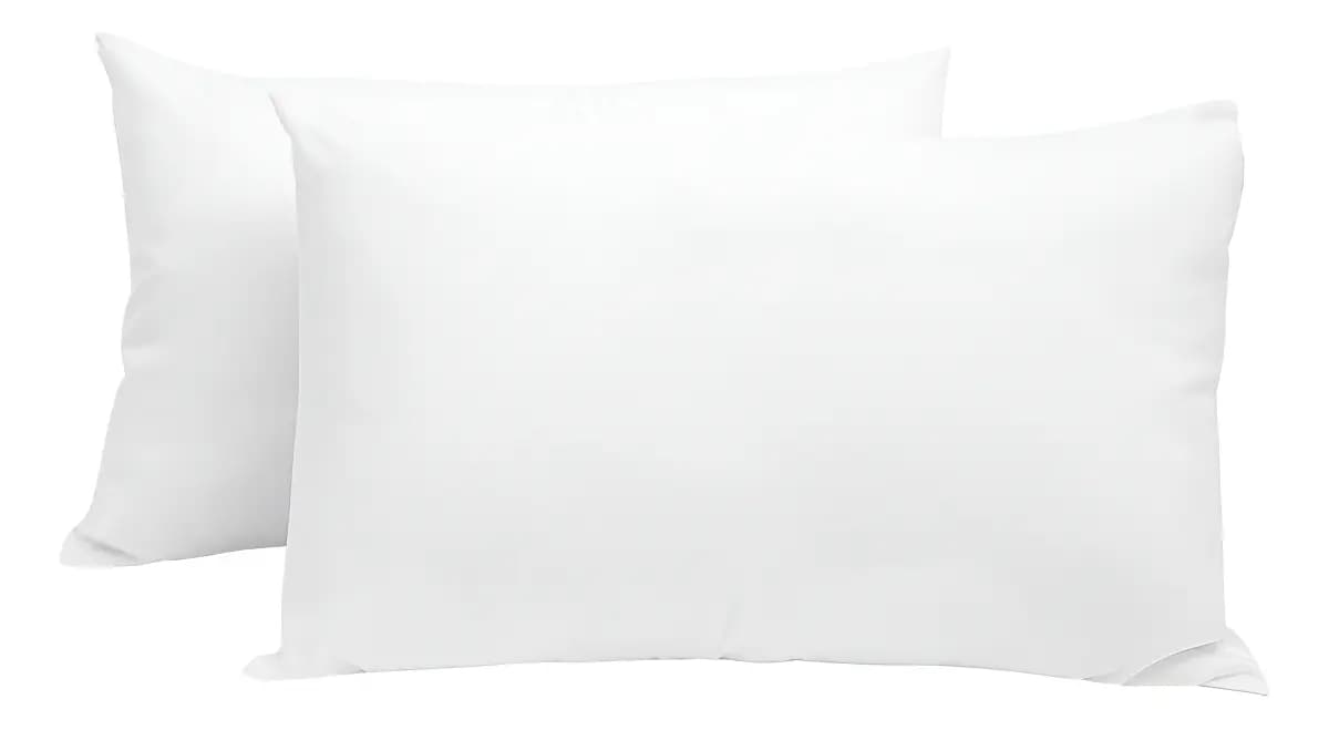 Almohadas 2 Pack Estándar Microfibra Densidad Media Blancos Azteca