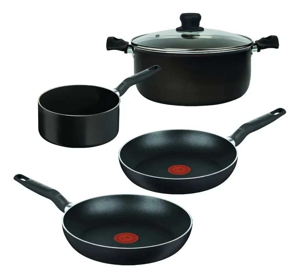 Batería de Cocina T-Fal Vital de 5 Piezas, Antiadherente 390900