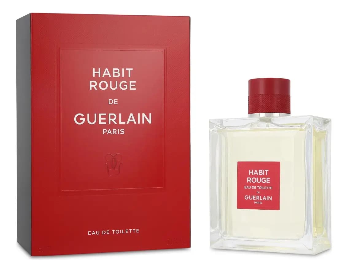 Guerlain Habit Rouge Eau de Toilette 150 ml Perfume para Hombre Amaderado