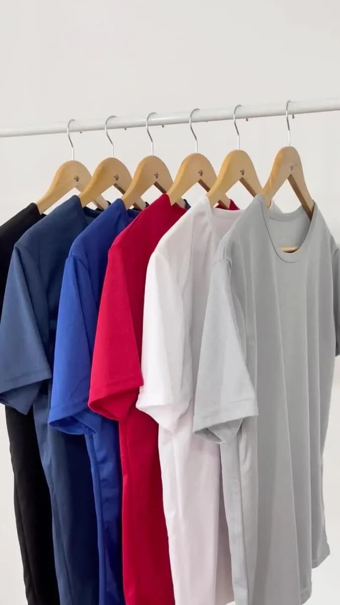 6 Playeras Hombre Deportivas Secado Rápido Gym Y Correr